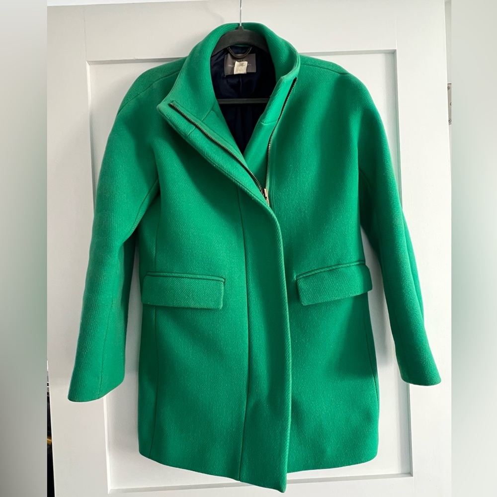 J. Crew Green Pea Coat